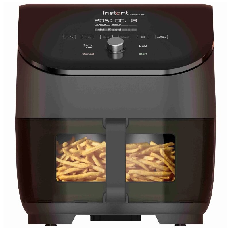 Air Fryer Frytkownica beztłuszczowa INSTANT POT Vortex Plus Czarny 5.7l z okienkiem do obserwacji postępów gotowania