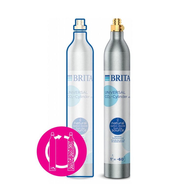 Wymiana naboju BRITA CO2 Niebieski - gaz spożywczy oryginalny z atestem