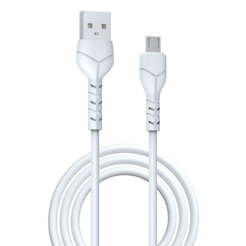Kabel USB - Micro USB DEVIA Kintone 2.1A 1 m Biały