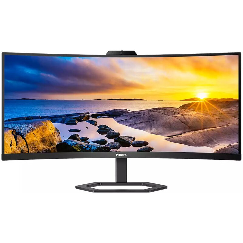 Philips 34E1C5600HE/00 z kamerą internetową Windows Hello 34" UWQHD VA 100Hz 4ms Zakrzywiony