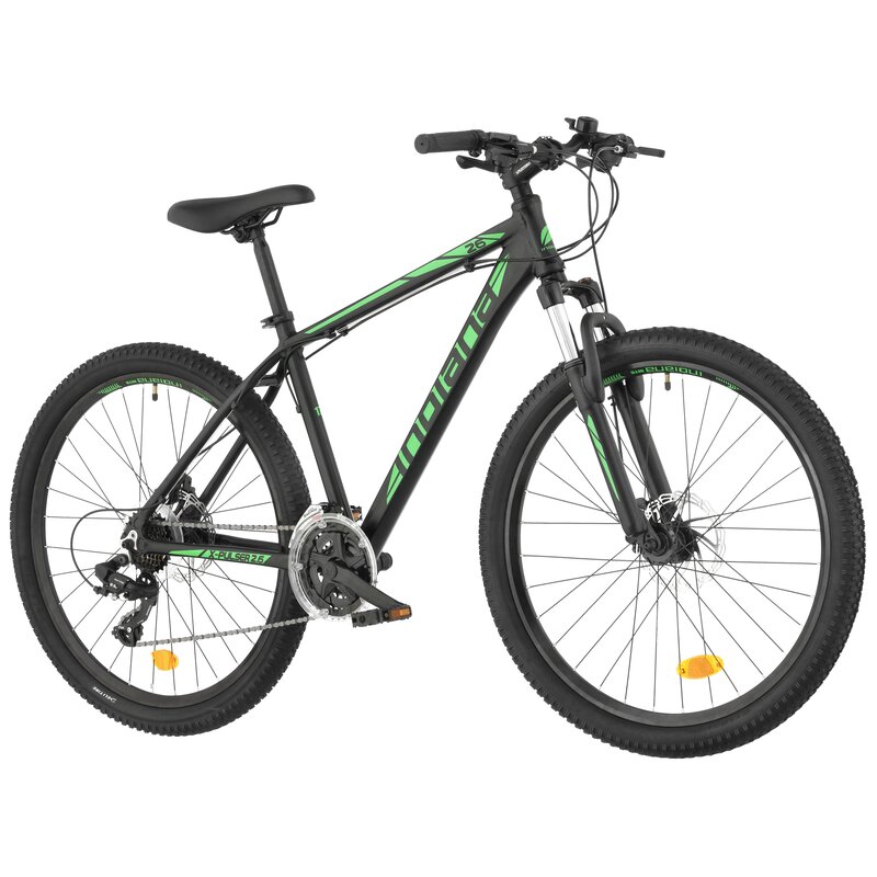 Rower górski MTB INDIANA X-Pulser 2.6 M19 26 cali Deli męski Czarno-zielony