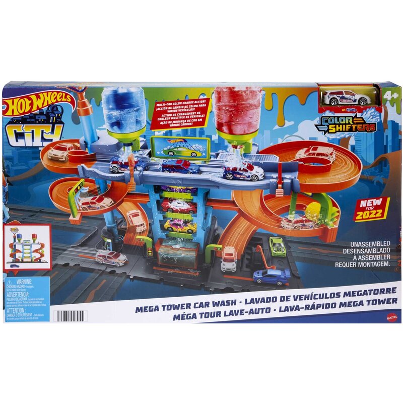 Myjnia samochodowa Hot Wheels Zakręcona megamyjnia HDP05