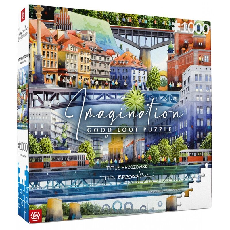Puzzle CENEGA Good Loot Imagination Tytus Brzozowski Warszawskie mosty (1000 elementów)