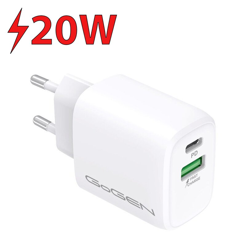 Ładowarka sieciowa GOGEN ACHPDQ220W 20W Biały