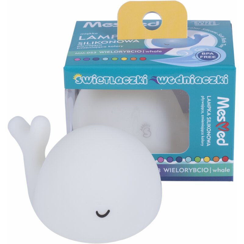 Lampka nocna MESMED Świetlaczek Wodniaczek Wielorybcio MM-053