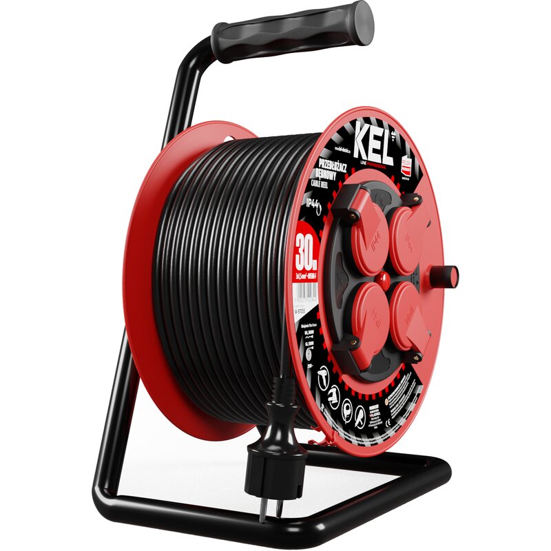 Przedłużacz KEL W-97055 30 m Czarny