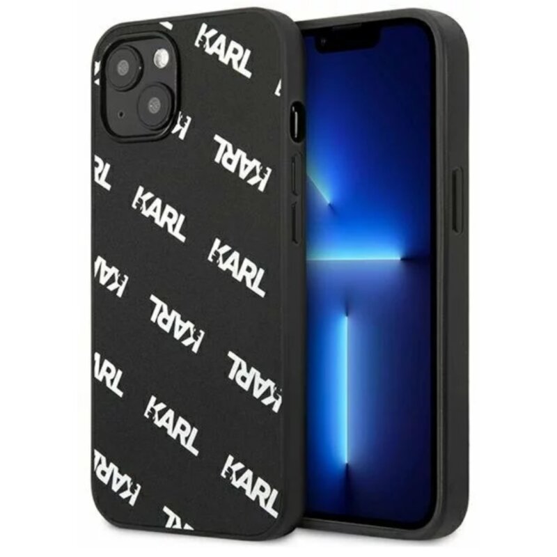 Etui KARL LAGERFELD Allover do Apple iPhone 13 Czarny