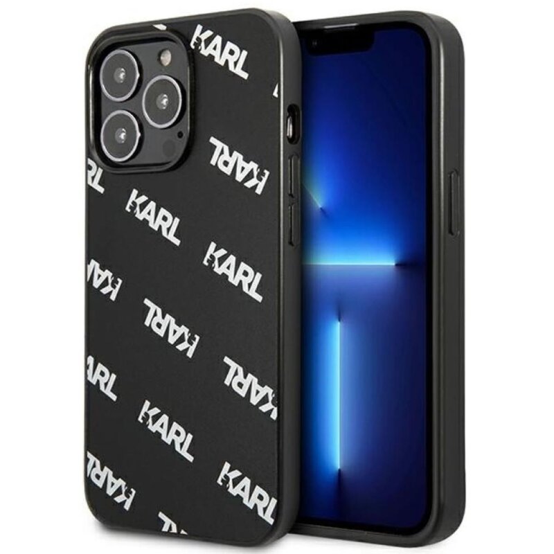 Etui KARL LAGERFELD Allover do Apple iPhone 13 Pro Max Czarny