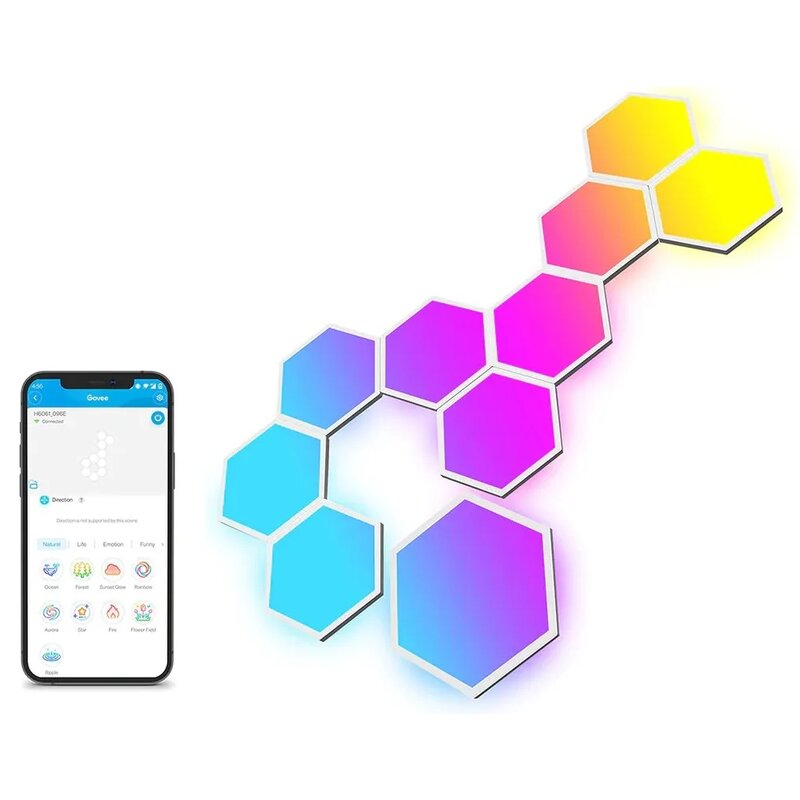 Govee Panele świetlne Glide Hexa (10 paneli) H6061