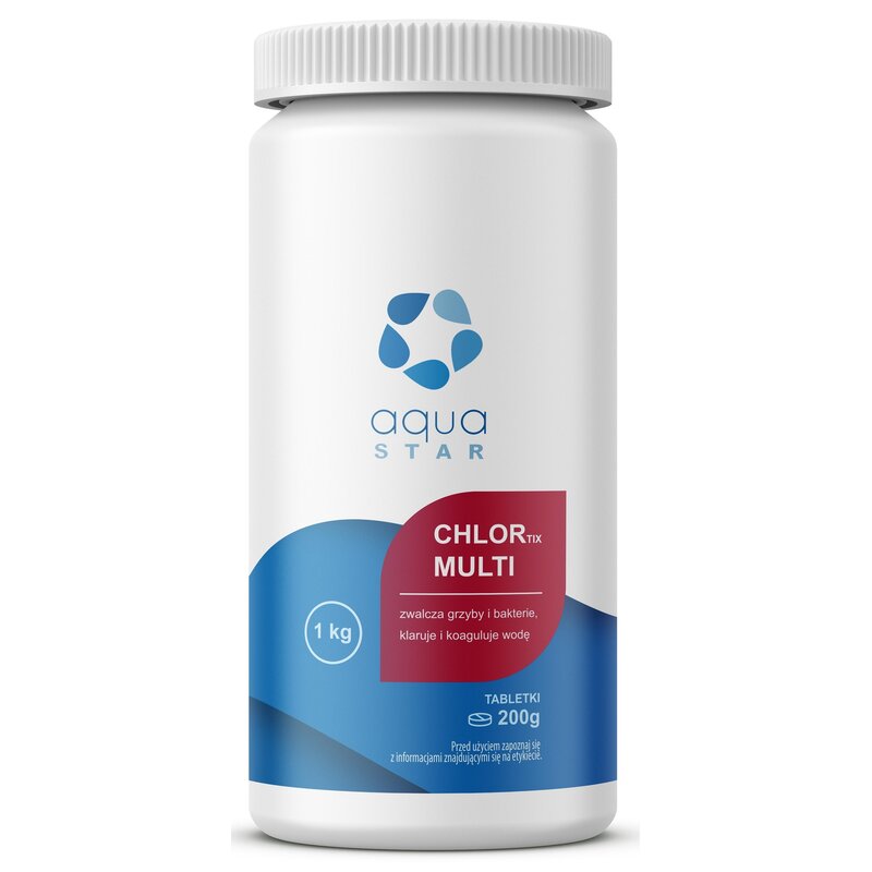 Chlor do basenu AQUASTAR Chlortix Multi 1 kg