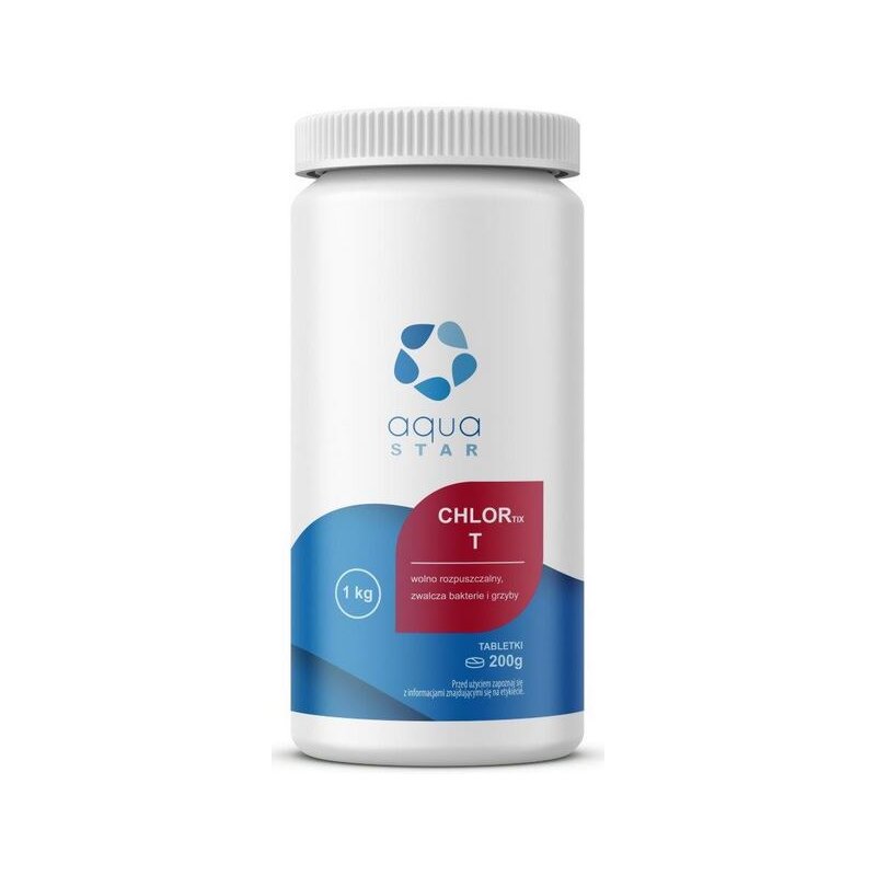 Chlor do basenu AQUASTAR Chlortix T 1 kg