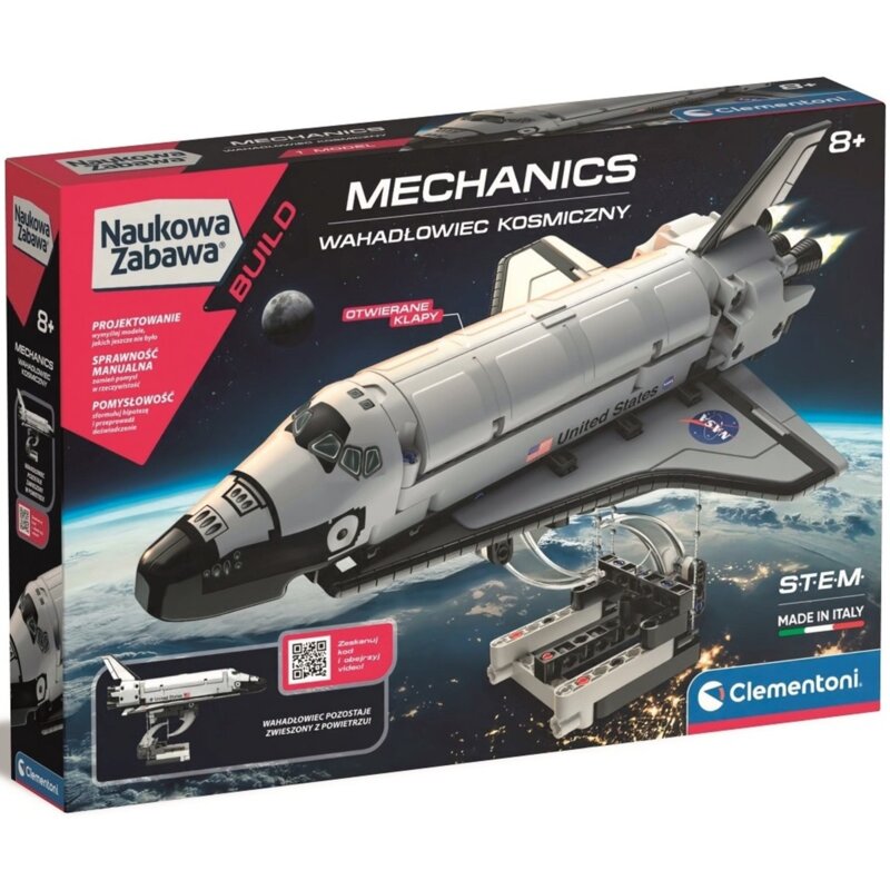 Klocki plastikowe CLEMENTONI Naukowa zabawa Mechanics Prom kosmiczny 50710