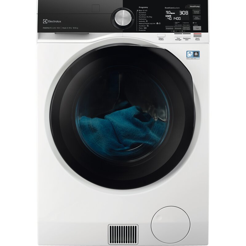 Pralko-suszarka ELECTROLUX MEW9WN249BP 6 kg DelicateCare 900 z pompą ciepła Woolmark Blue