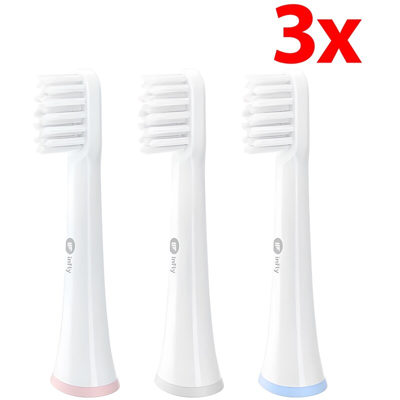 Oryginalna końcówka szczoteczki INFLY P20C (3 szt.) (Czyszczenie płytki nazębnej)