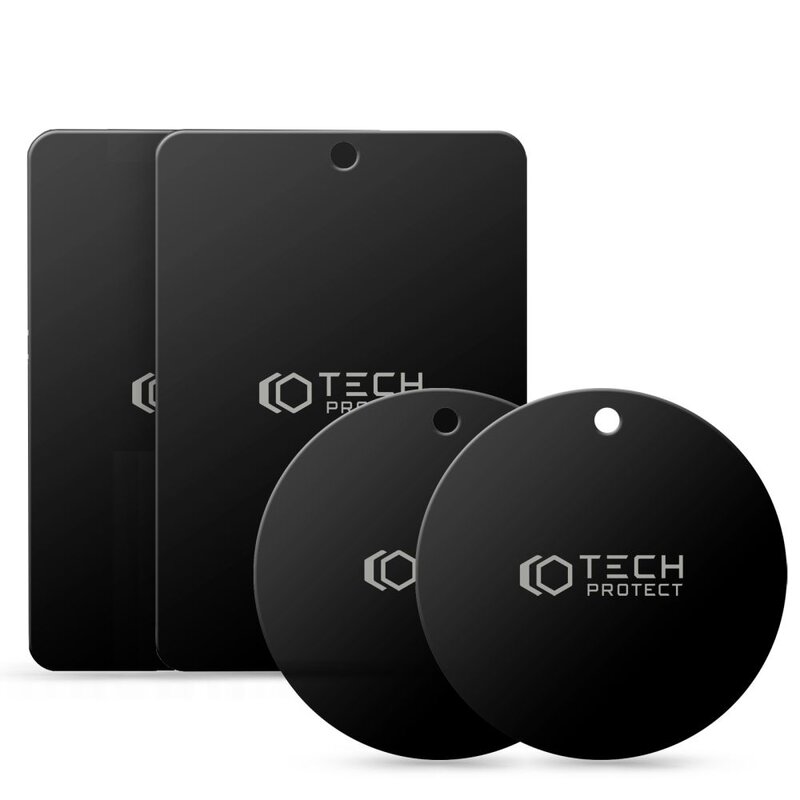 Blaszki magnetyczne TECH-PROTECT MetalPlate Magnetic Czarny (4 szt.)