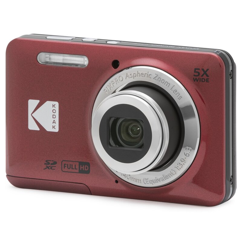 Aparat KODAK FZ55 Czerwony, 16 Mpix, 5x zoom optyczny