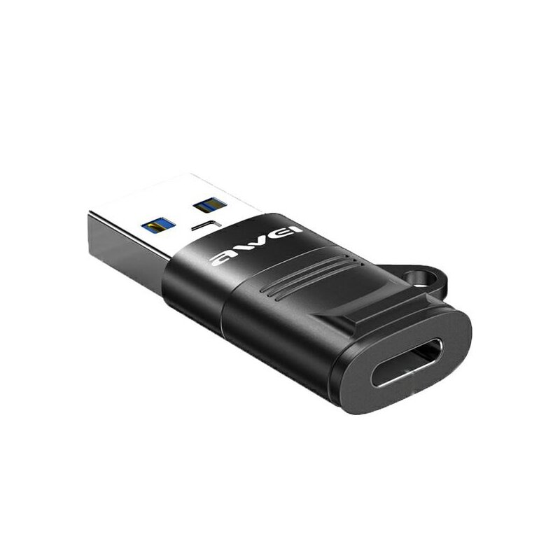 Adapter USB Typ-C - USB-A AWEI CL-13 Czarny