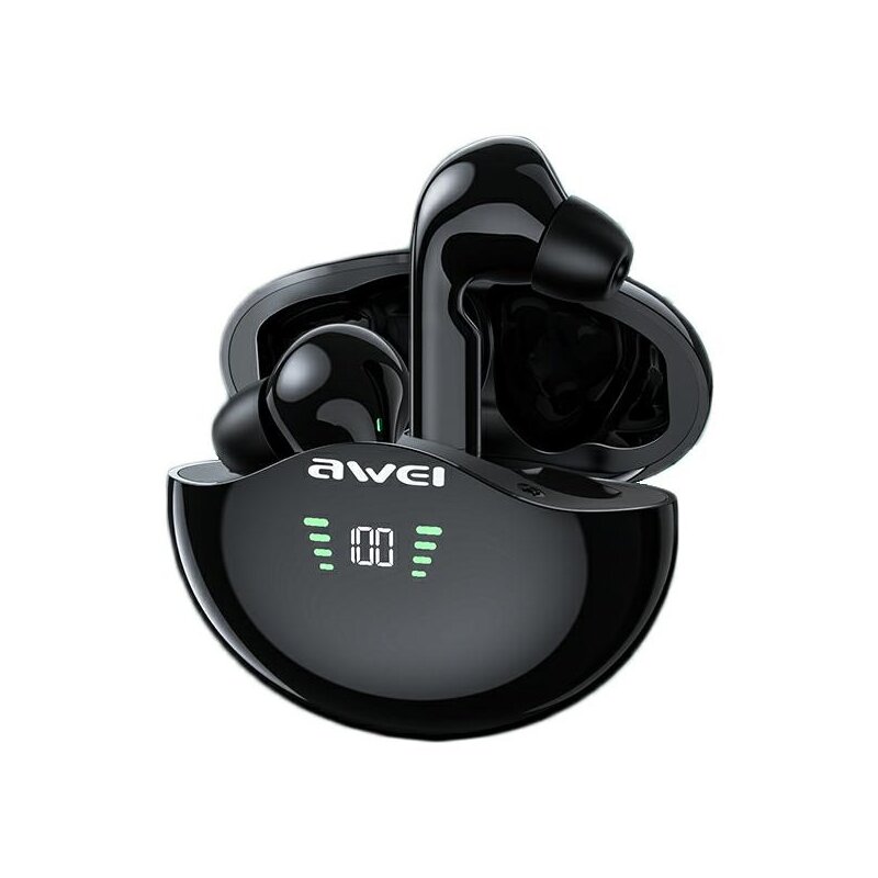 Słuchawki dokanałowe AWEI T12P TWS  ANC  Czarny