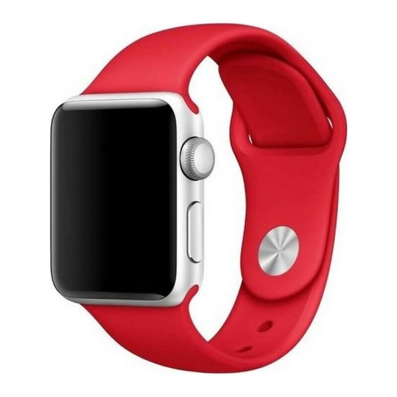 Pasek MERCURY Silicon do Apple Watch do koperty 44/45 mm Czerwony