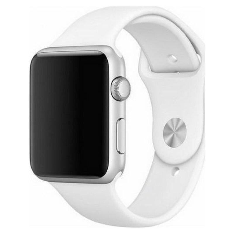 Pasek MERCURY Silicon do Apple Watch do koperty 44/45 mm Biały