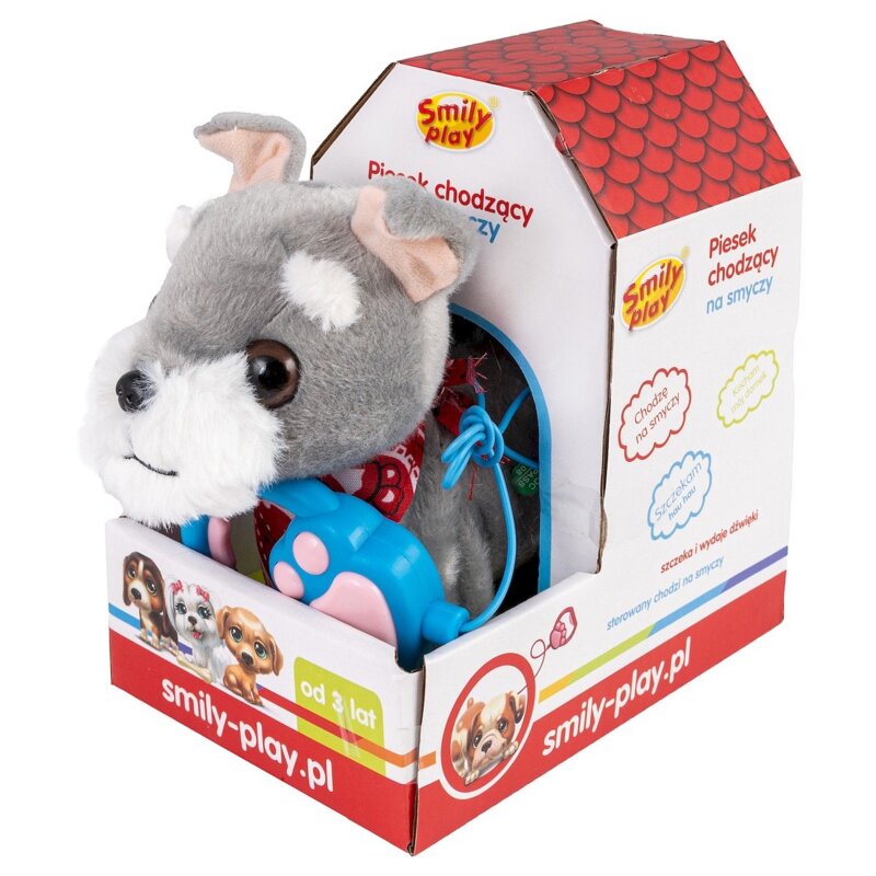 Maskotka SMILY PLAY Piesek na smyczy