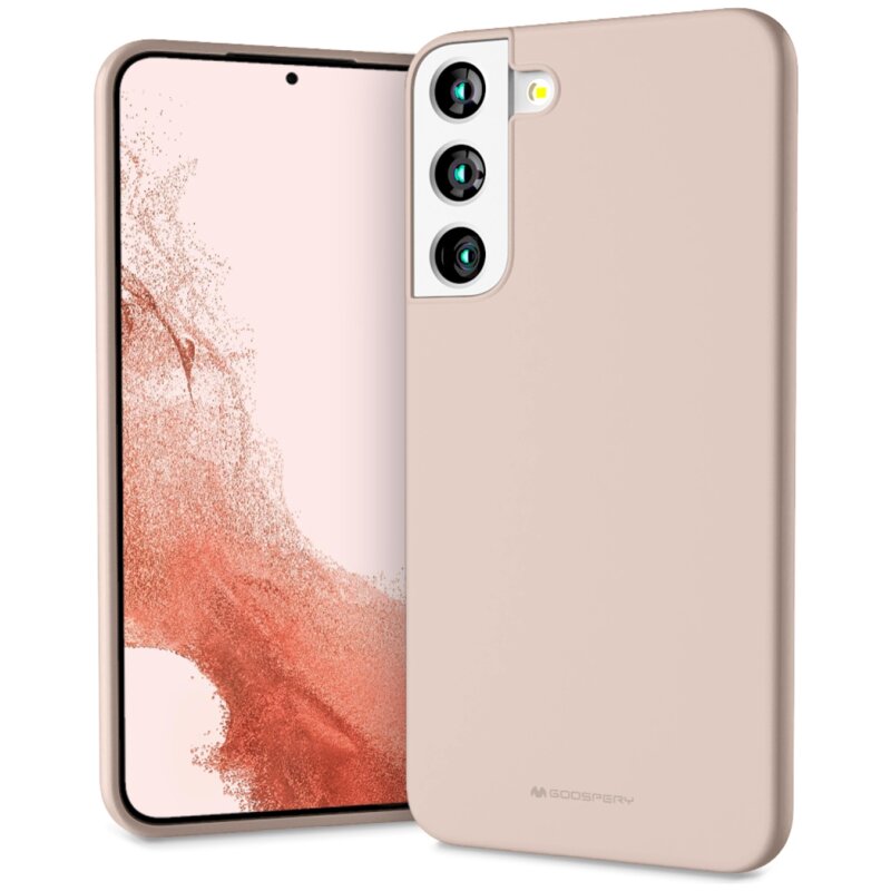 Etui MERCURY Soft do Samsung Galaxy S22+ Różowo-piaskowy
