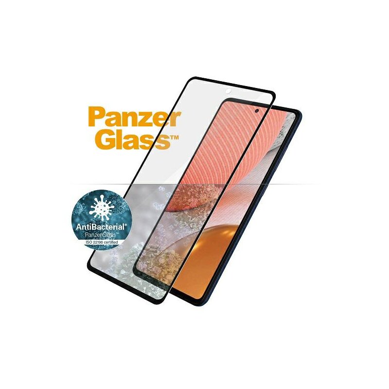 Szkło hartowane PANZERGLASS Microfracture do Samsung A72 Czarny