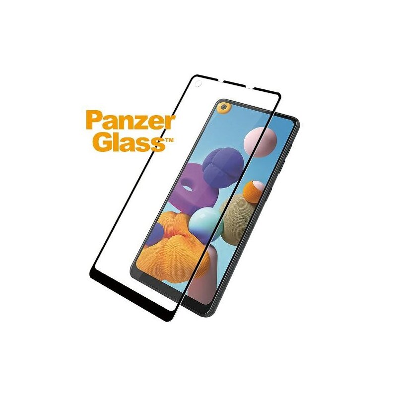 Szkło hartowane PANZERGLASS Case Friendly Samsung Galaxy A21 Czarny
