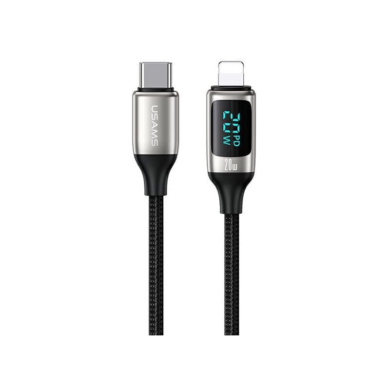 Kabel USB-C - Lightning USAMS U78 SJ545USB02 1.2m Czarny
