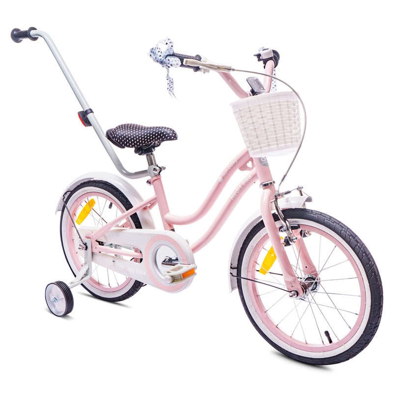 Rower dziecięcy SUN BABY Heart Bike 16 cali Różowy 2023 Wzrost: 100-120 cm Wiek: 4-6 lat