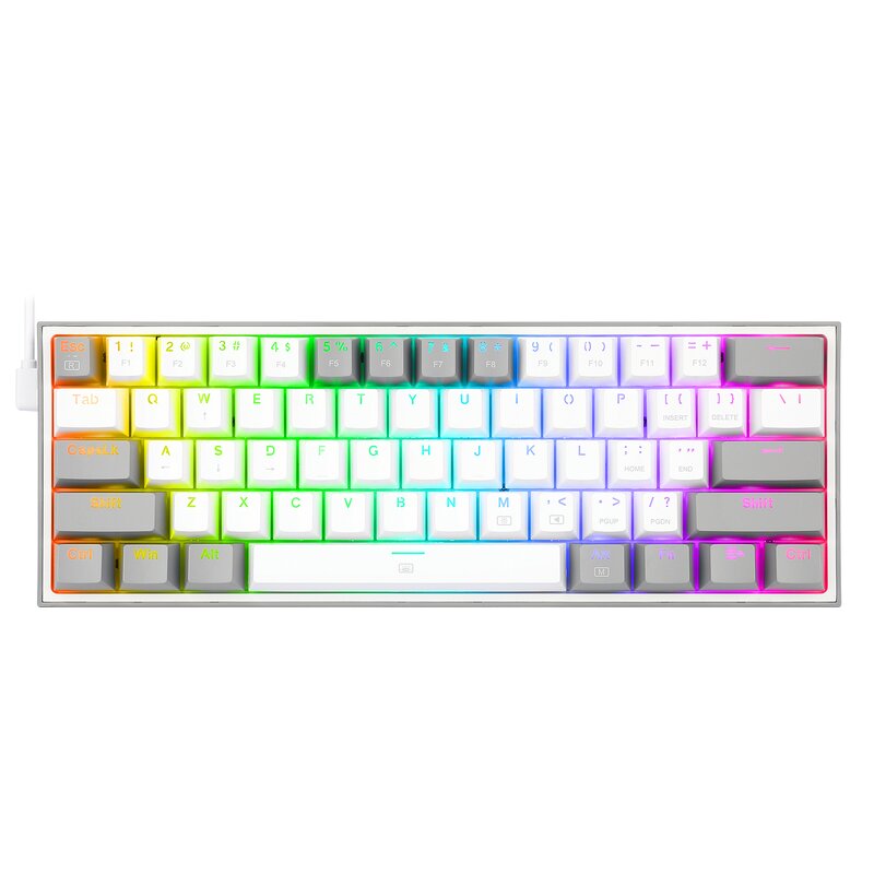 Klawiatura REDRAGON K617 Fizz RGB Biało-szary