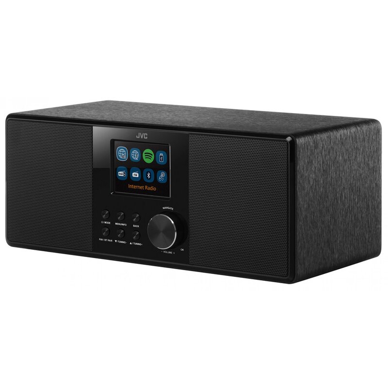 Radio internetowe JVC RA-E981B Wi-Fi Bluetooth DAB+ Czarne