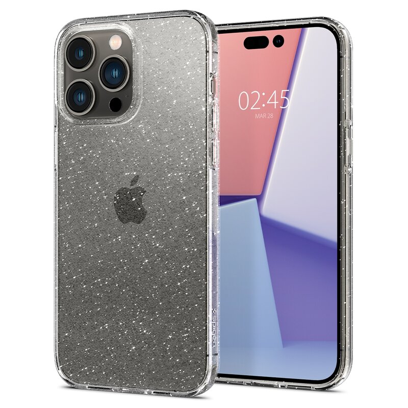Etui SPIGEN Liquid Crystal do Apple iPhone 14 Pro Max Przezroczysty Brokat