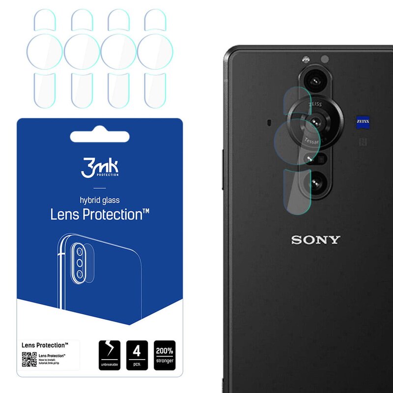 Szkło hybrydowe na obiektyw 3MK Lens Protection do Sony Xperia Pro-I 5G