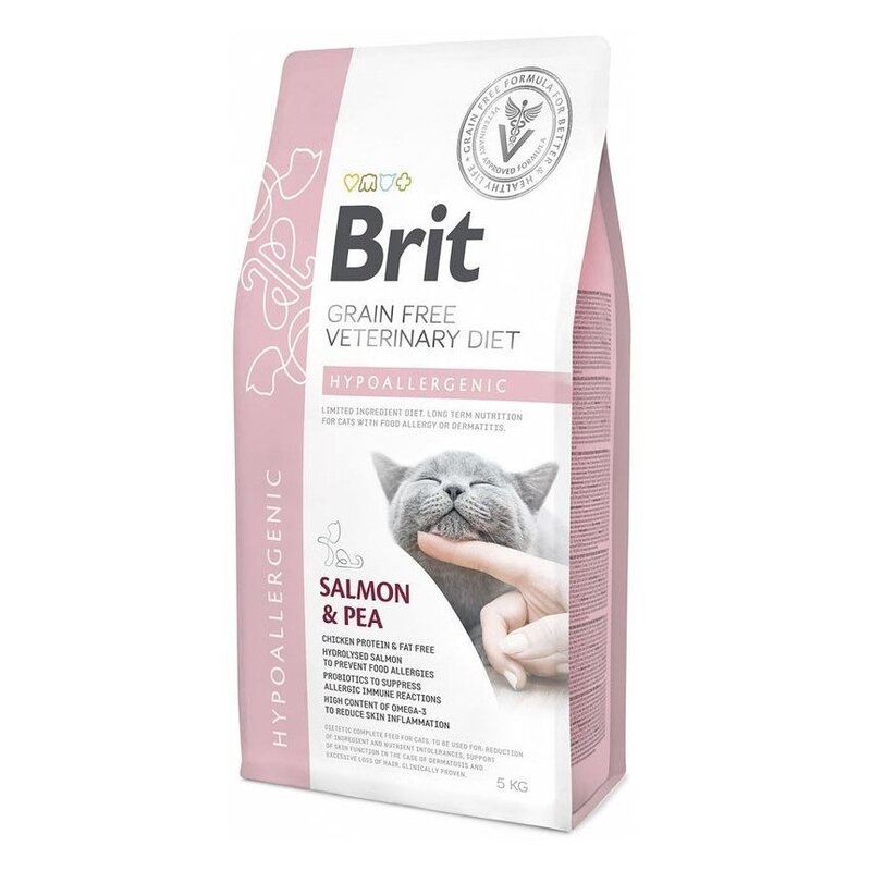 Karma dla kota BRIT Grain Free Veterinary Diets Cat Hypoallergenic 5 kg