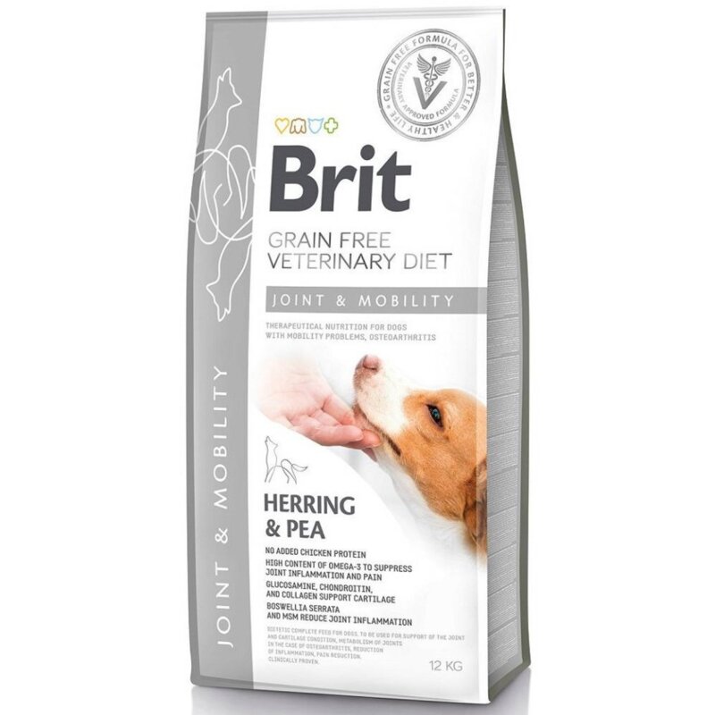 Karma dla psa BRIT Grain Free Veterinary Joint & Mobility Śledź i groszek 12 kg