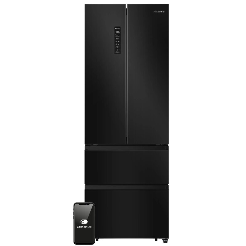 Lodówka HISENSE Skyline RF632N4AFE1 4D No frost 200 cm Czarna