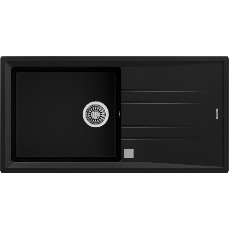 Zlewozmywak jednokomorowy z ociekaczem TEKA Stone 60 L-TG 1B 1D 115330008 115330008 Czarny 51x100