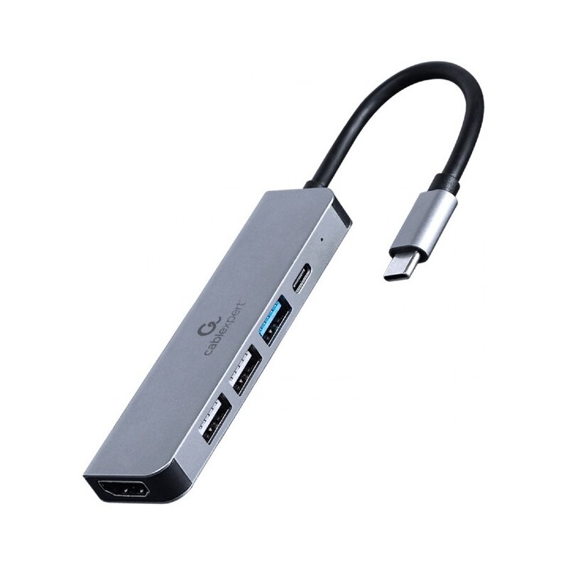 Hub GEMBIRD A-CM-COMBO5-03 USB Typu C, Pasywny