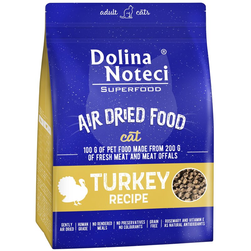 Karma dla kota suszona DOLINA NOTECI Superfood z indyka 1 kg