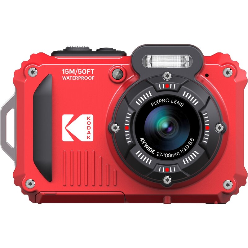 Aparat KODAK WPZ2 Czerwony, 16.3Mpix, 4x zoom optyczny