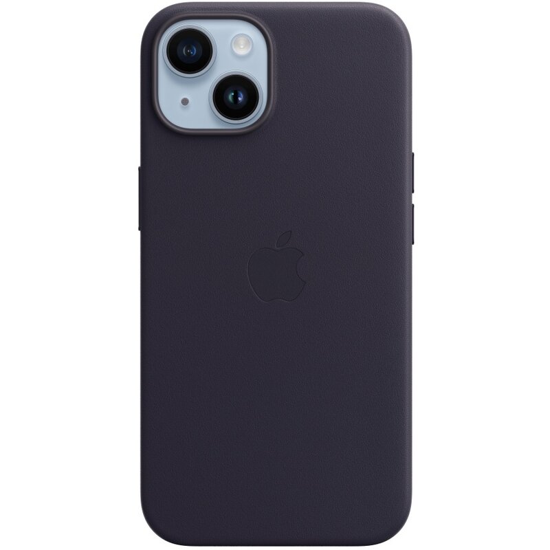 Etui APPLE Leather Case MagSafe do iPhone 14 Atramentowy