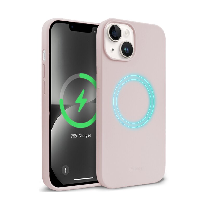 Etui CRONG Color Cover Magnetic MagSafe do iPhone 14 Plus MagSafe Piaskowy róż
