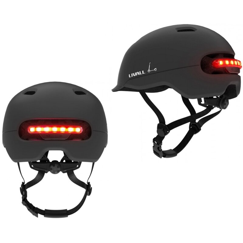 Kask LIVALL C20 Czarny z lampką (rozmiar M)
