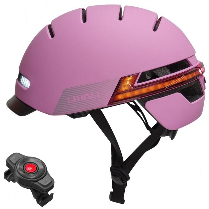 Kask LIVALL BH51M Neo Różowy z lampką (rozmiar M)