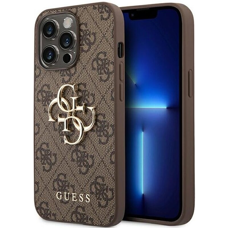 Etui GUESS 4G Big Metal Logo do Apple iPhone 14 Pro Max Brązowy