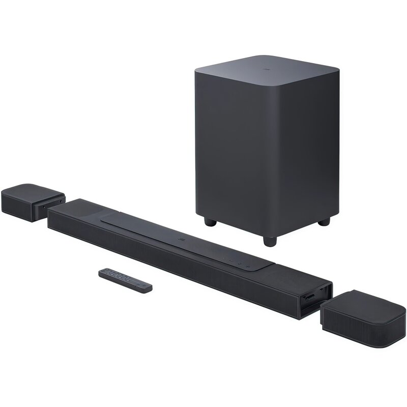 Soundbar JBL BAR 1000 Czarny 7.1.4-kanałowy, Bezprzewodowy Subwoofer, 4K, True Dolby Atmos, HDMI eARC, Wi-Fi, BT