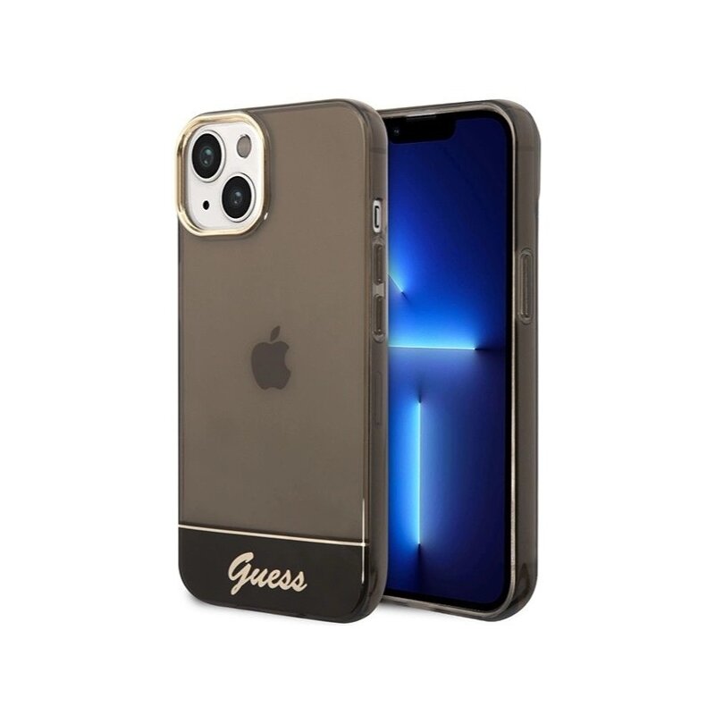 Etui GUESS Translucent do Apple iPhone 14 Plus Czarny