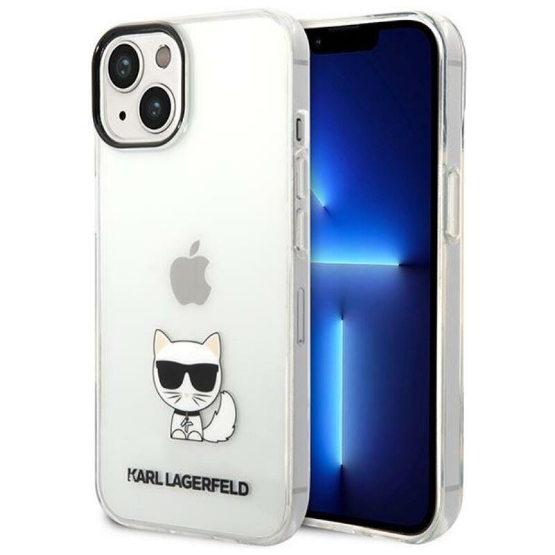 Etui KARL LAGERFELD Choupette Body do Apple iPhone 14 Plus/15 Plus Przezroczysty