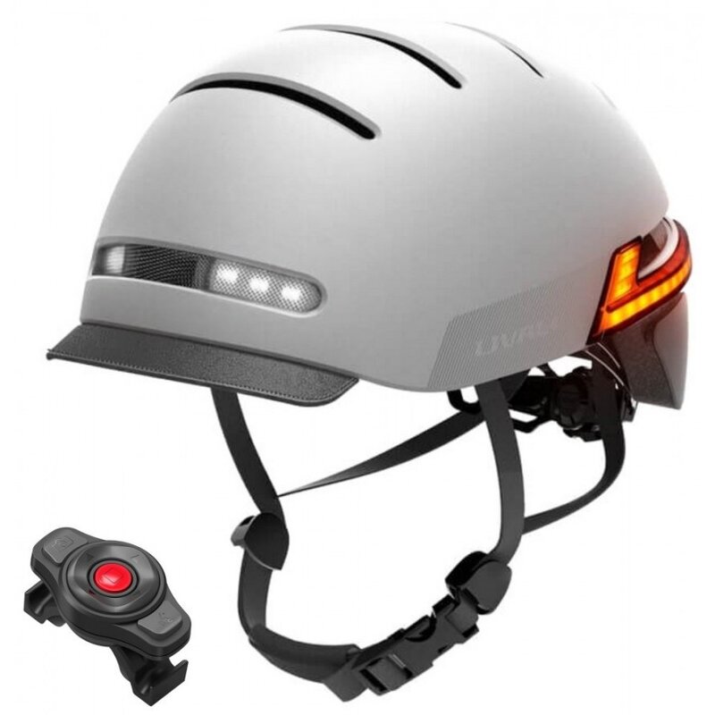 Kask LIVALL BH51M Neo Szary z lampką (rozmiar M)